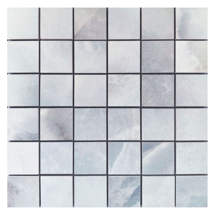 Reves Bleu Matte Mosaic 2 x 2 12 x 12